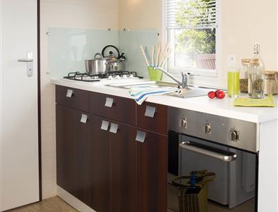 kitchen - Mobile home rental in Pornichet - European Cottage - 4 / 6persons - Pornichet campsite 4 stars with indoor heated pool
