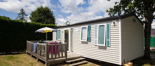 outside - Mobile home rental in Pornichet - European Cottage - 4/6 people - 3 star Pornichet campsite with indoor heated pool - CAMPING LES FORGES ***