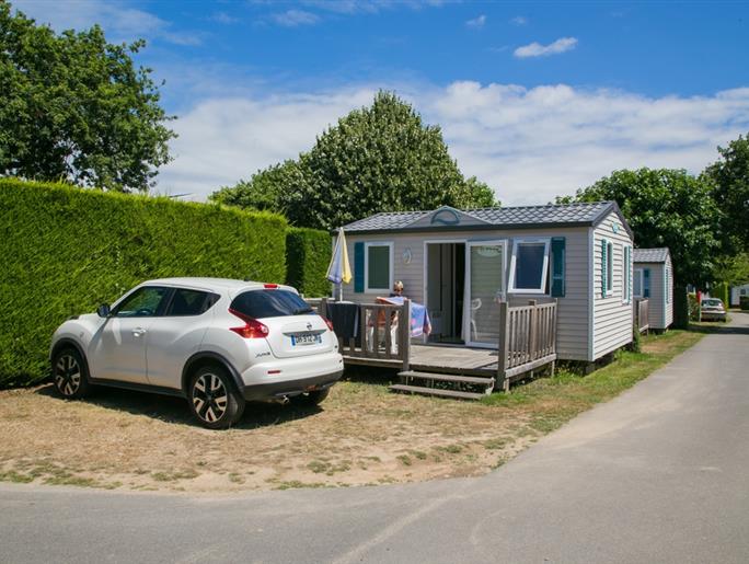 Exterior - Duo Cottage - 2/4 people with terrace in Pornichet campsite with indoor heated pool